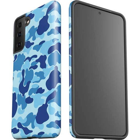 Light Blue Street Camo Galaxy S21 FE Pro Case