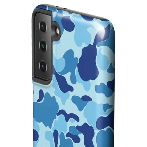 Light Blue Street Camo Galaxy S21 Plus 5G Pro Case