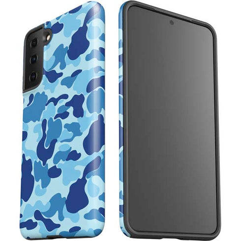 Light Blue Street Camo Galaxy S21 Plus 5G Pro Case