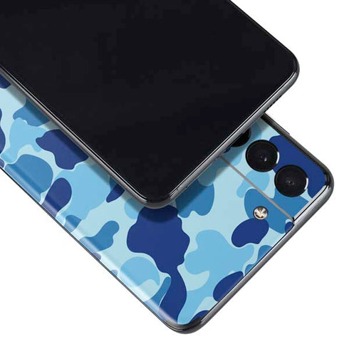 Light Blue Street Camo Galaxy S21 Plus 5G Skin