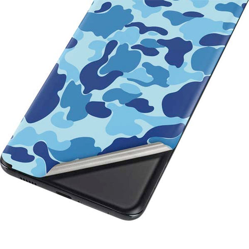 Light Blue Street Camo Galaxy S21 Plus 5G Skin