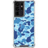Light Blue Street Camo Galaxy S21 Ultra 5G Clear Case