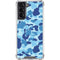 Light Blue Street Camo Galaxy S22 Clear Case