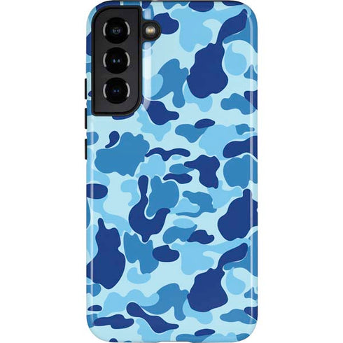 Light Blue Street Camo Galaxy S22 Plus Pro Case
