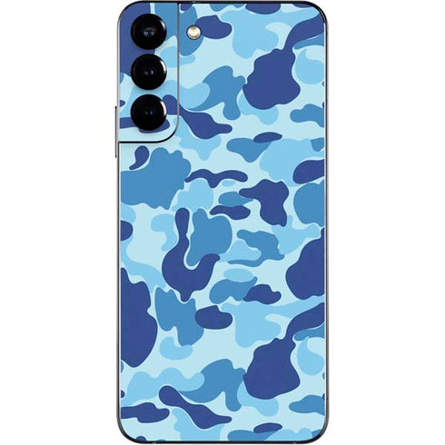 Light Blue Street Camo Galaxy S22 Plus Skin