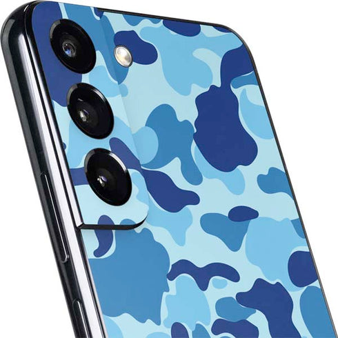 Light Blue Street Camo Galaxy S22 Plus Skin