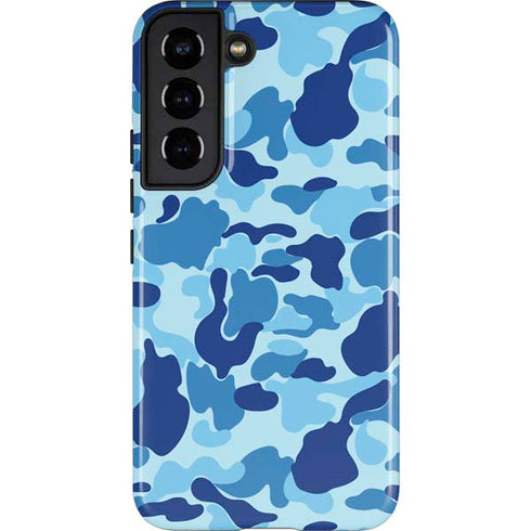 Light Blue Street Camo Galaxy S22 Pro Case