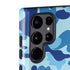 Light Blue Street Camo Galaxy S22 Ultra Pro Case