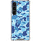 Light Blue Street Camo Galaxy S23 Clear Case
