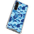 Light Blue Street Camo Galaxy S23 Clear Case