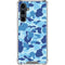 Light Blue Street Camo Galaxy S23 FE Clear Case