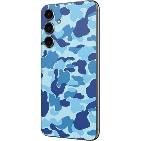 Light Blue Street Camo Galaxy S23 FE Skin