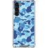 Light Blue Street Camo Galaxy S23 Plus Clear Case