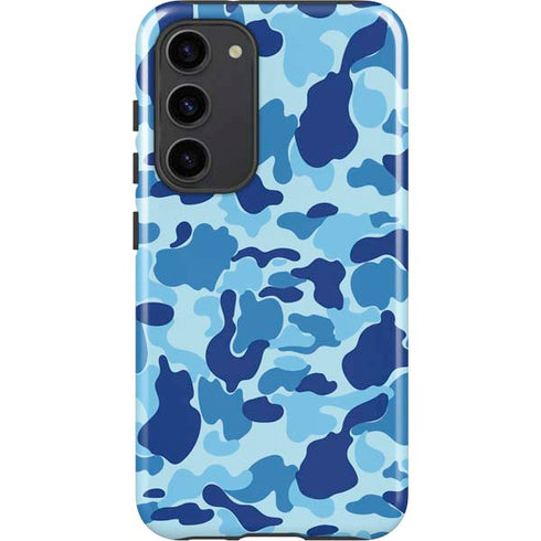 Light Blue Street Camo Galaxy S23 Plus Pro Case