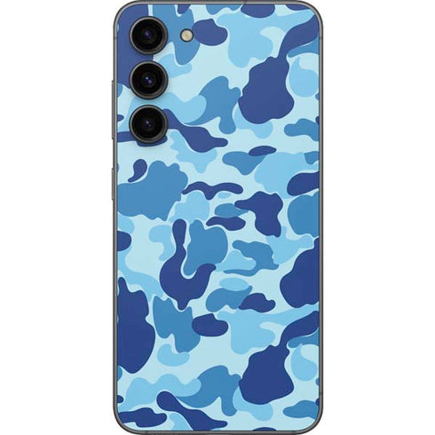 Light Blue Street Camo Galaxy S23 Plus Skin