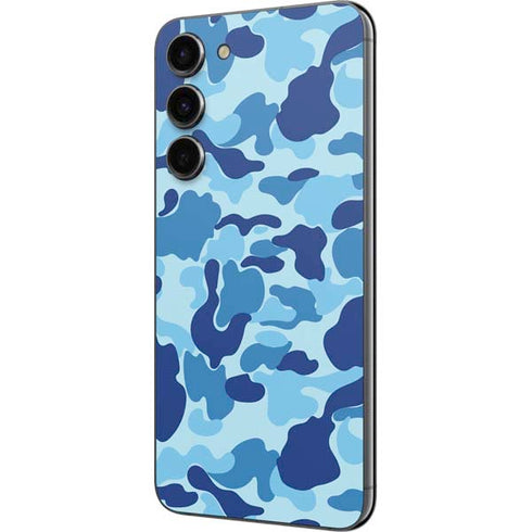 Light Blue Street Camo Galaxy S23 Plus Skin