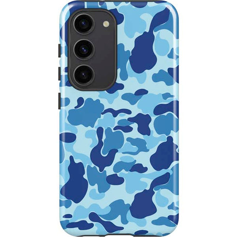 Light Blue Street Camo Galaxy S23 Pro Case