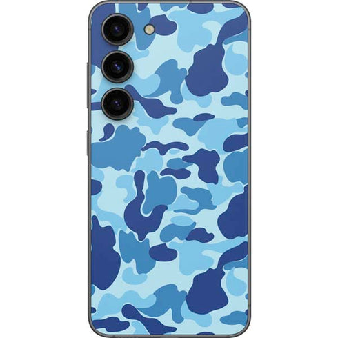 Light Blue Street Camo Galaxy S23 Skin