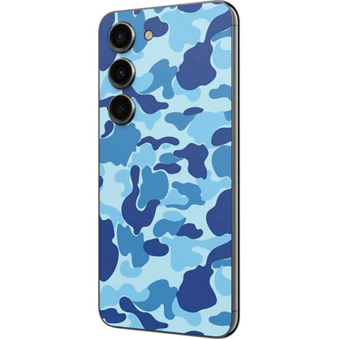Light Blue Street Camo Galaxy S23 Skin