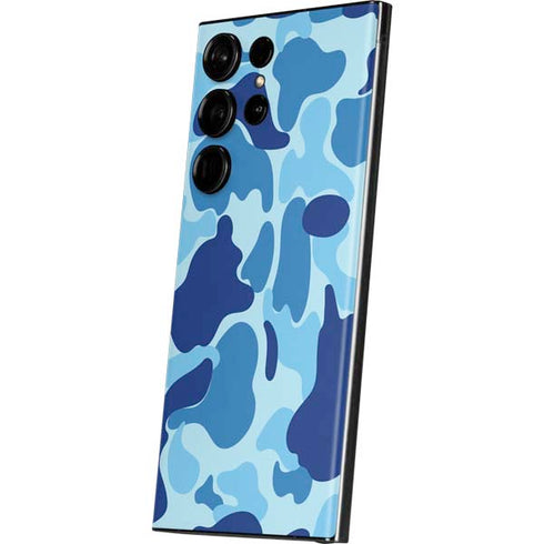 Light Blue Street Camo Galaxy S23 Ultra Skin