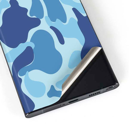 Light Blue Street Camo Galaxy S23 Ultra Skin