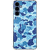 Light Blue Street Camo Galaxy S24 Clear Case