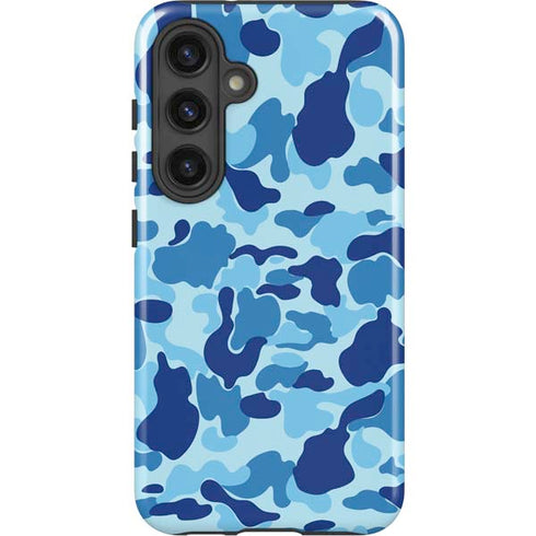 Light Blue Street Camo Galaxy S24 Plus Impact Case
