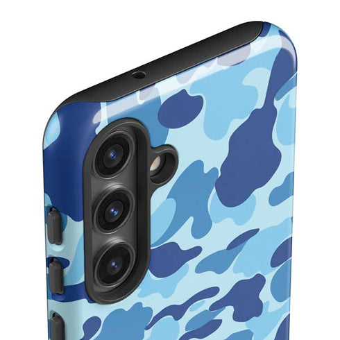 Light Blue Street Camo Galaxy S24 Plus Impact Case