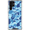 Light Blue Street Camo Galaxy S24 Ultra Clear Case