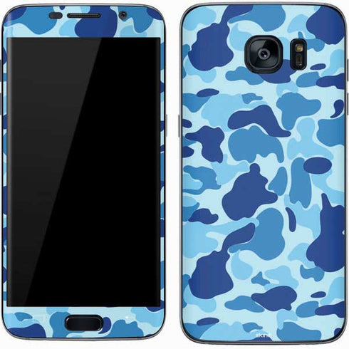 Light Blue Street Camo Galaxy S7 Skin
