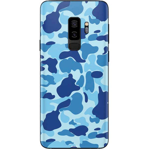 Light Blue Street Camo Galaxy S9 Plus Skin