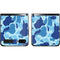 Light Blue Street Camo Galaxy Z Flip Skin