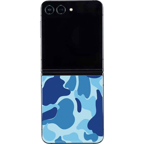 Light Blue Street Camo Galaxy Z Flip5 5G Skin