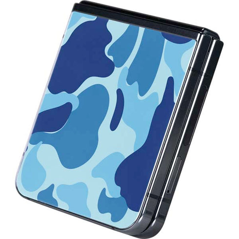 Light Blue Street Camo Galaxy Z Flip5 5G Skin