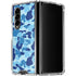 Light Blue Street Camo Galaxy Z Fold4 5G Clear Case