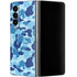 Light Blue Street Camo Galaxy Z Fold4 5G Skin