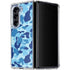 Light Blue Street Camo Galaxy Z Fold5 5G Clear Case