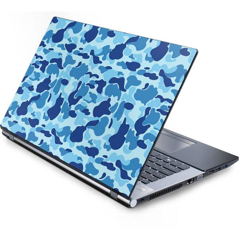 Light Blue Street Camo Generic Laptop Skin