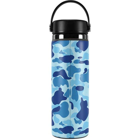 Light Blue Street Camo Hydro Flask 20oz Wide Mouth Skin