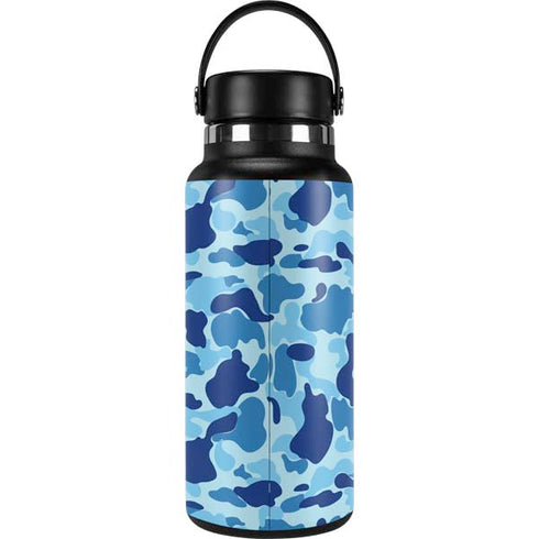 Light Blue Street Camo Hydro Flask 32oz Wide Mouth Skin