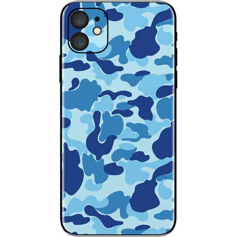 Light Blue Street Camo iPhone 11 Skin