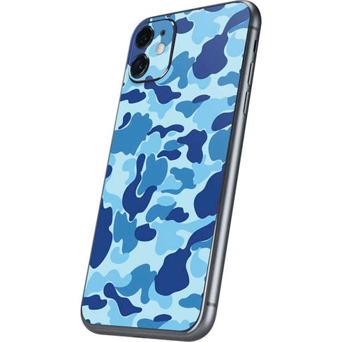 Light Blue Street Camo iPhone 11 Skin