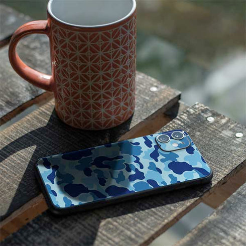 Light Blue Street Camo iPhone 11 Skin