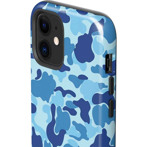 Light Blue Street Camo iPhone 12 Impact Case