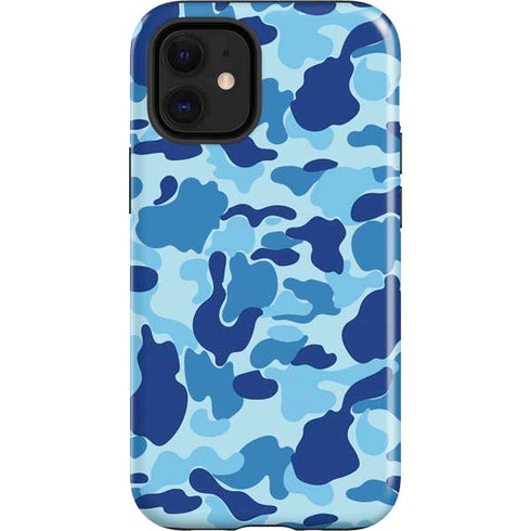 Light Blue Street Camo iPhone 12 Mini Impact Case