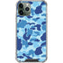 Light Blue Street Camo iPhone 12 Pro Clear Case