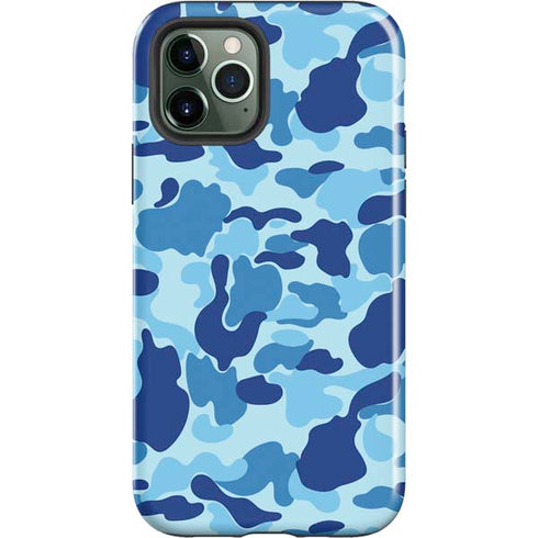 Light Blue Street Camo iPhone 12 Pro Impact Case