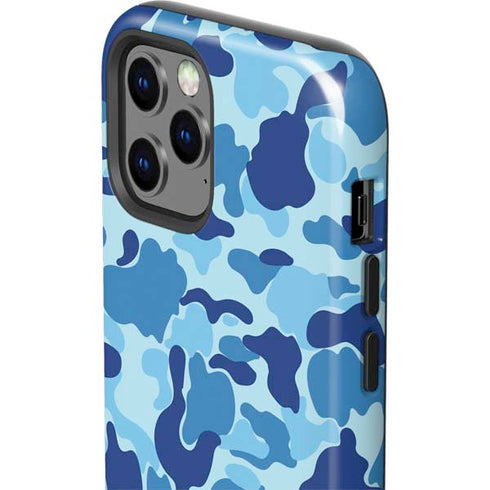 Light Blue Street Camo iPhone 12 Pro Impact Case