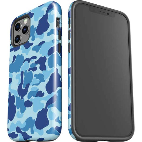 Light Blue Street Camo iPhone 12 Pro Impact Case