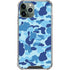 Light Blue Street Camo iPhone 12 Pro Max Clear Case